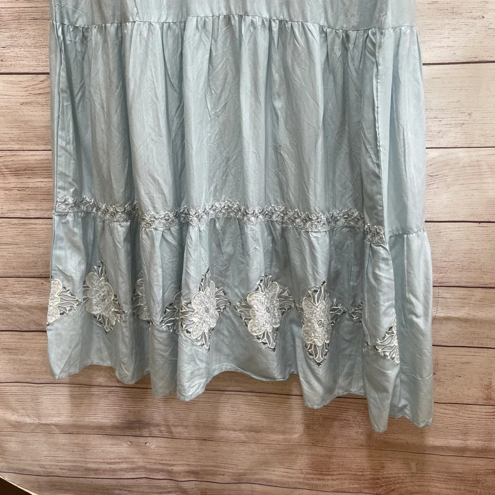 ETHNC EMBROIDERED MAXI DRESS IN BABY BLUE - Picture 5 of 9